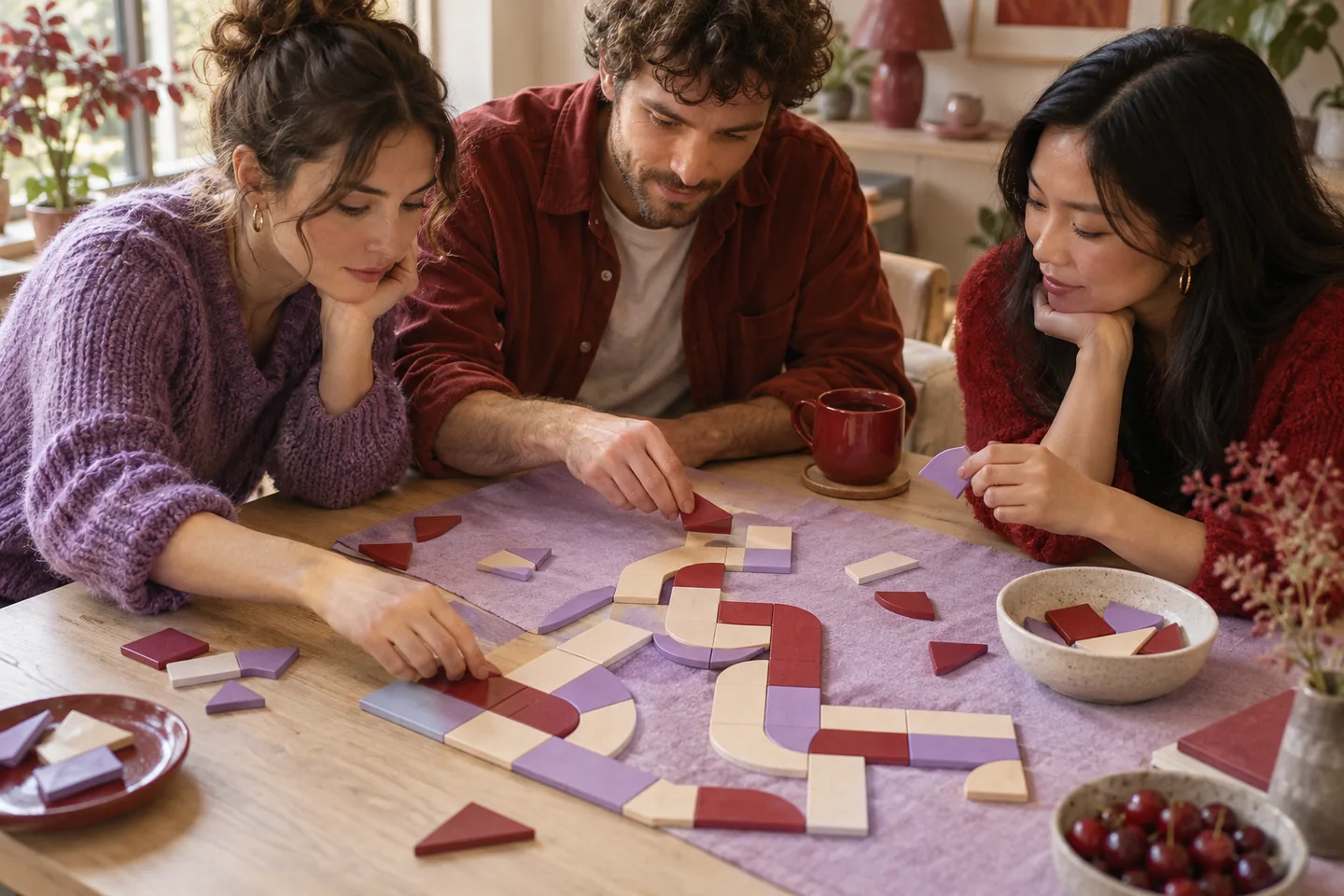Illustrative scene for cooperation with room for everyone