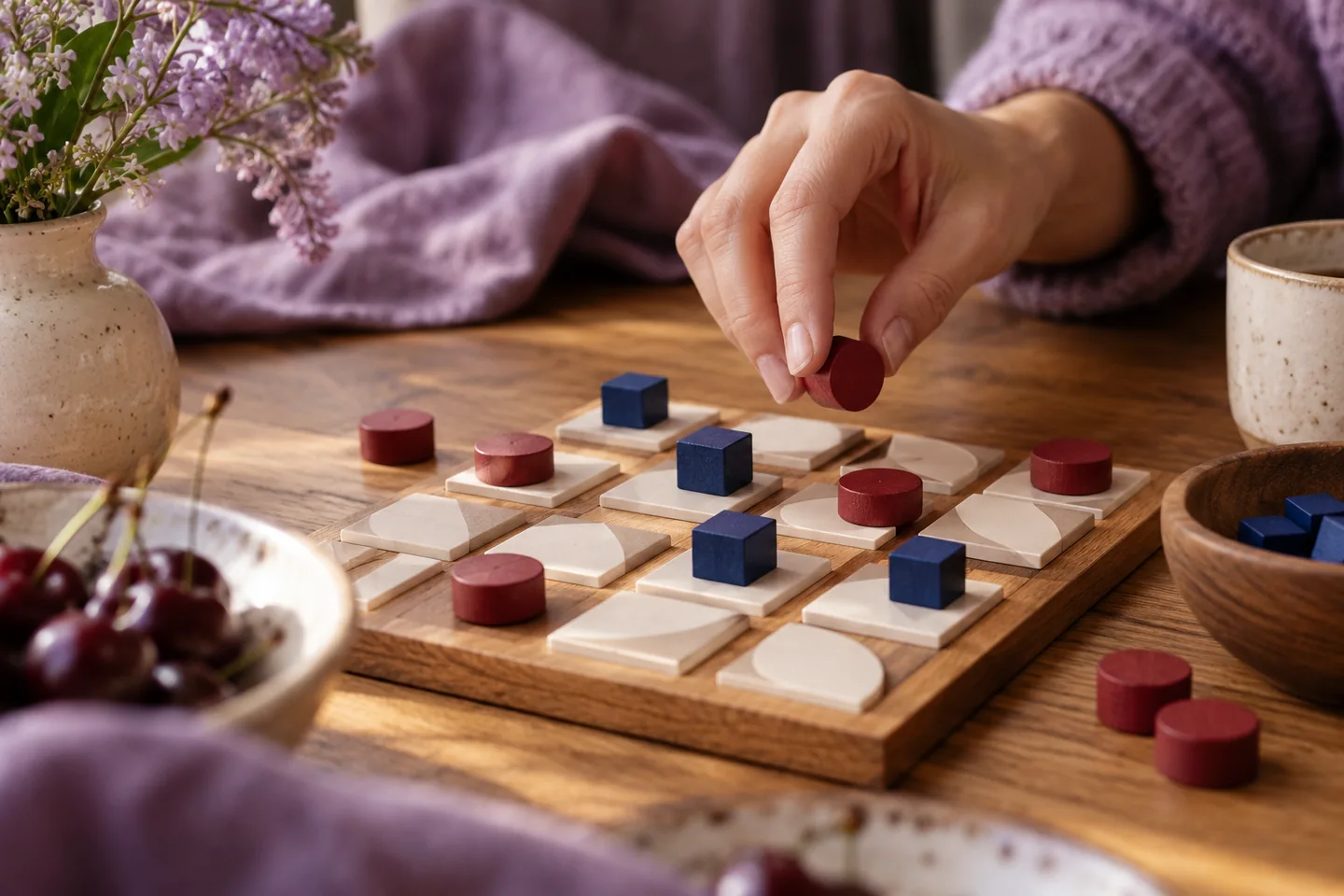Illustrative scene for a table that enjoys a decision